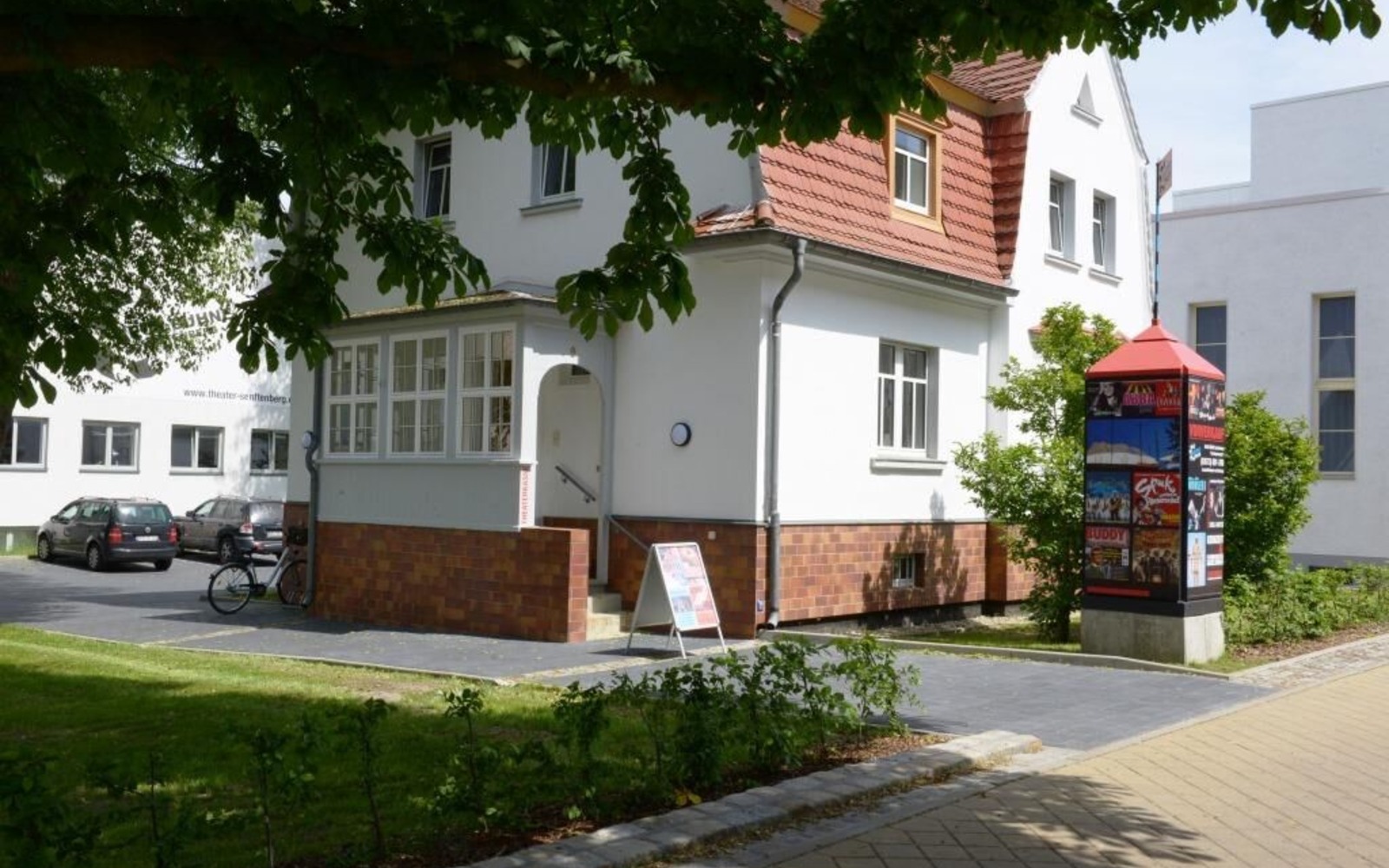 Pokladna Nové scény Senftenberg, Foto: Steffen Rasche, Lizenz: Zweckverband Neue Bühne - Niederlausitzer Theaterstädtebund Senftenberg