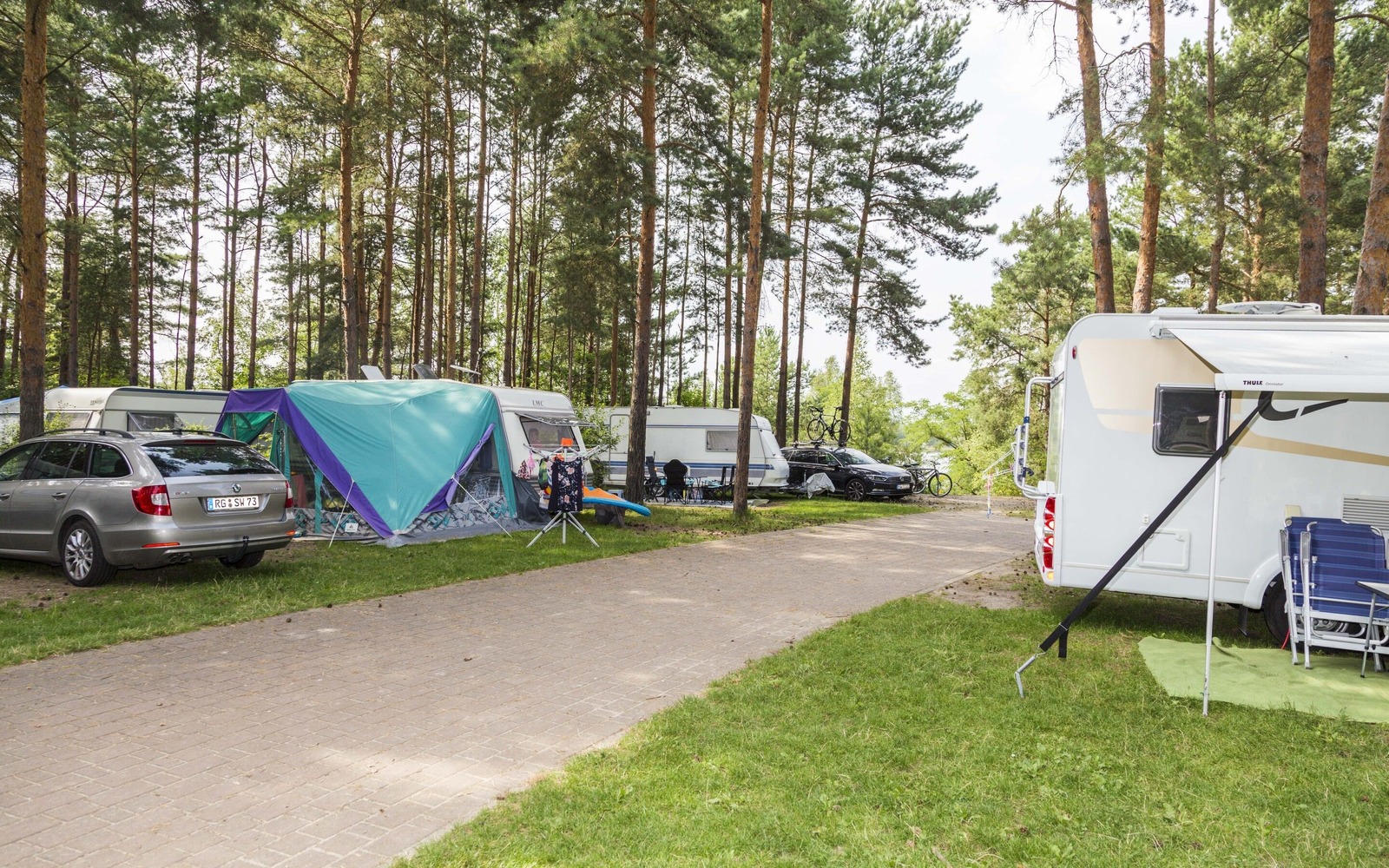 Camping am See, Foto: Harry Müller, Lizenz: Zweckverband Lausitzer Seenland Brandenburg