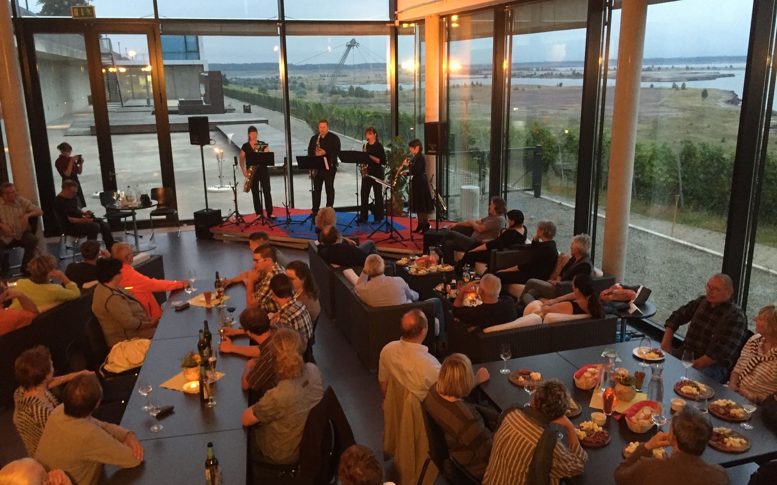 IBA-Terrassen Jazz und Wein, Foto: Cornelia Wobar, Lizenz: Cornelia Wobar