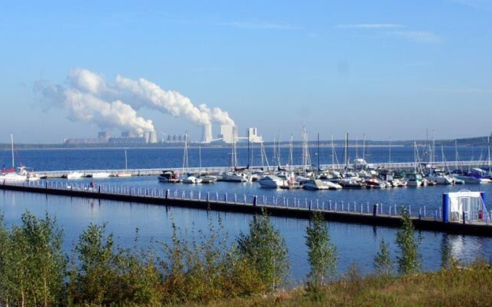 Bärwalder See mit Hafen Klitten, Foto: Roman Krautz, Lizenz: Gemeinde Boxberg/Oberlausitz