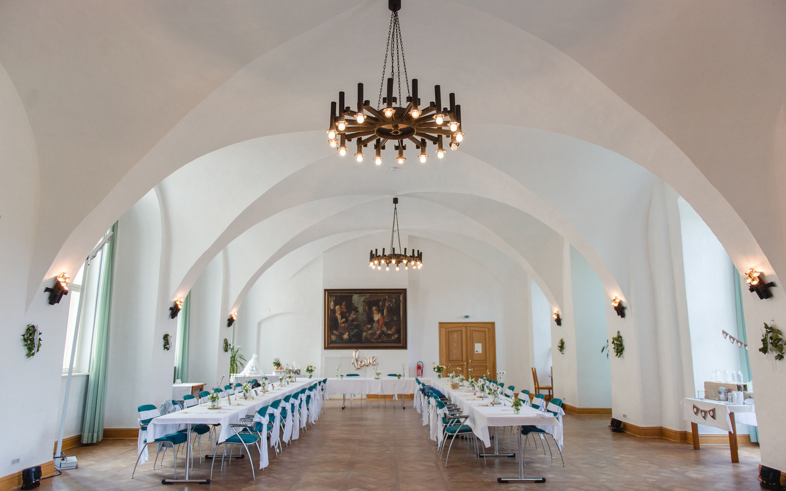 Castle hall, Foto: Foto: Christiane Schleifenbaum, Lizenz: Foto: Schloss Hoyerswerda