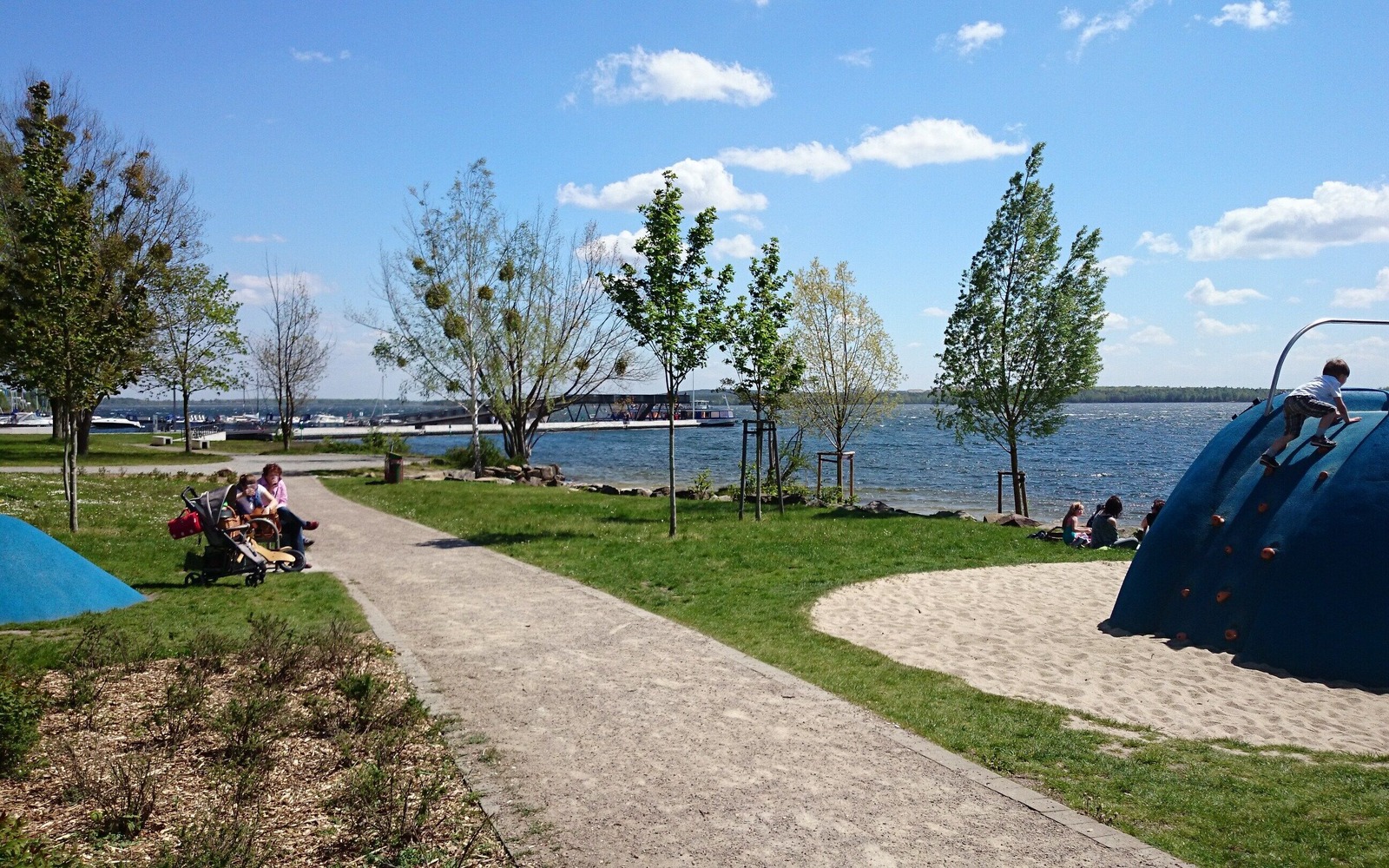 Playground on Senftenberg beach by Lake Senftenberg, Foto: Dana Großkopf, Lizenz: Zweckverband Lausitzer Seenland Brandenburg